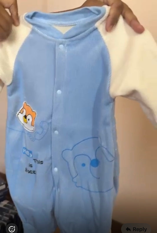 Baby velvet romper Bs4280