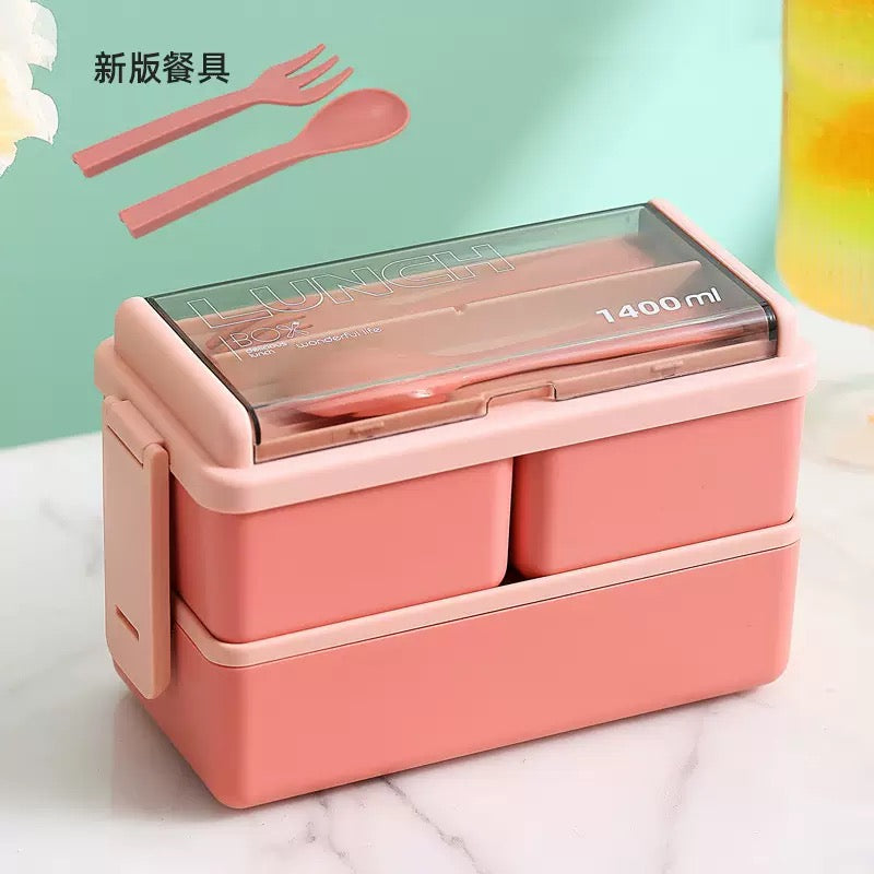 Double decker lunch box JS