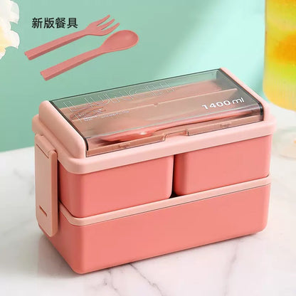 Double decker lunch box JS