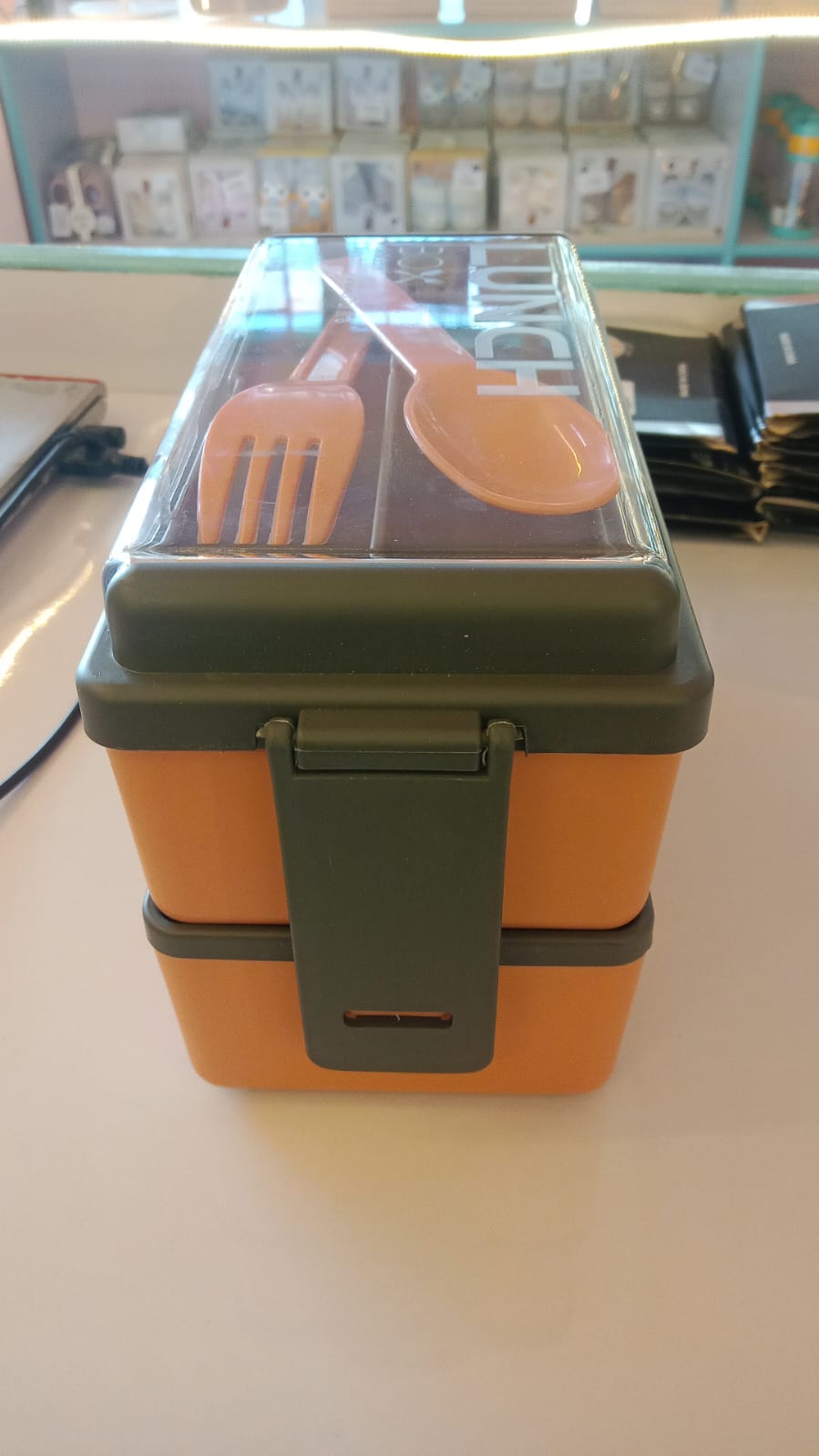 Double decker lunch box JS