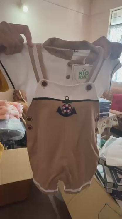 Half sleeve dungaree 3516A